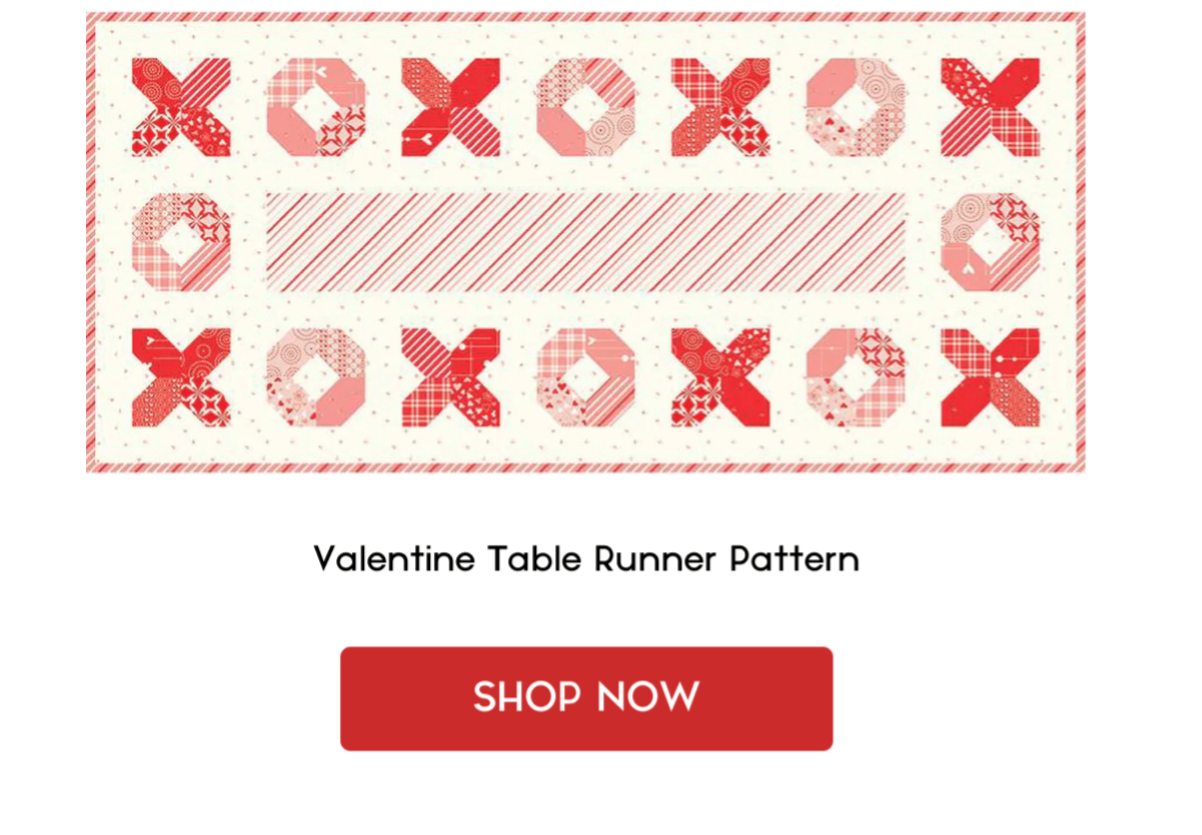 valentine table runner