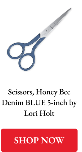 Scissors, Honey Bee Denim BLUE 5-inch by Lori Holt