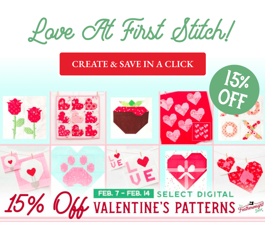 Love At First Stitch! 15% OFF Valentine's Patterns