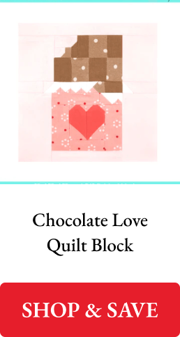 Chocolate Love Quilt Block