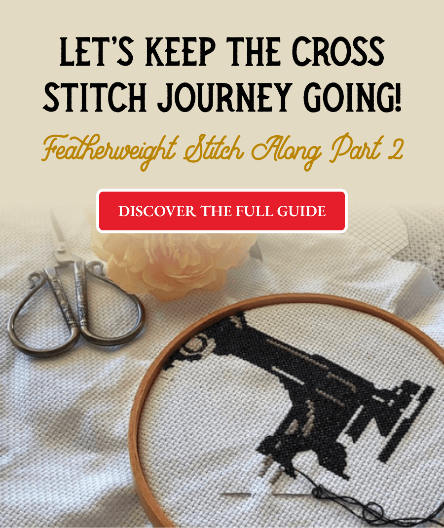 Stitch Along Singer Featherweight In Cross Stitch - Part 1