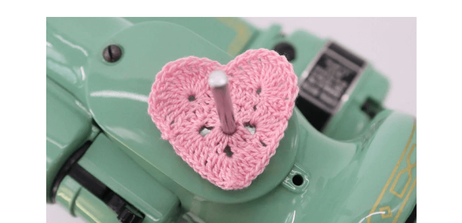 Spool Pin Doily - Heart