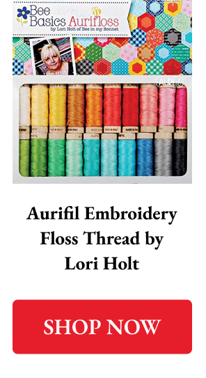 AURIFLOSS, Bee Basics 20 Spool Collection - Aurifil Embroidery Floss Thread by Lori Holt