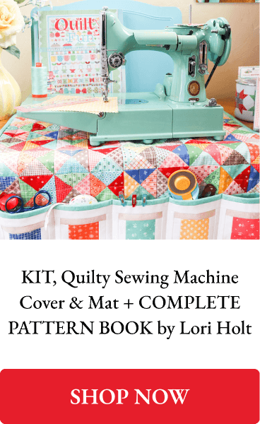 KIT, Quilty Sewing Machine Cover & Mat + COMPLETE PATTERN BOOK by Lori Holt