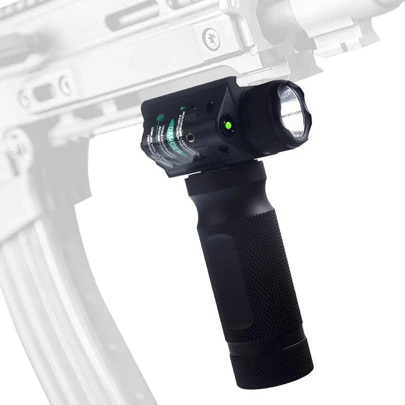 3-In-1 Tactical Foregrip with Flash Light & Green Laser