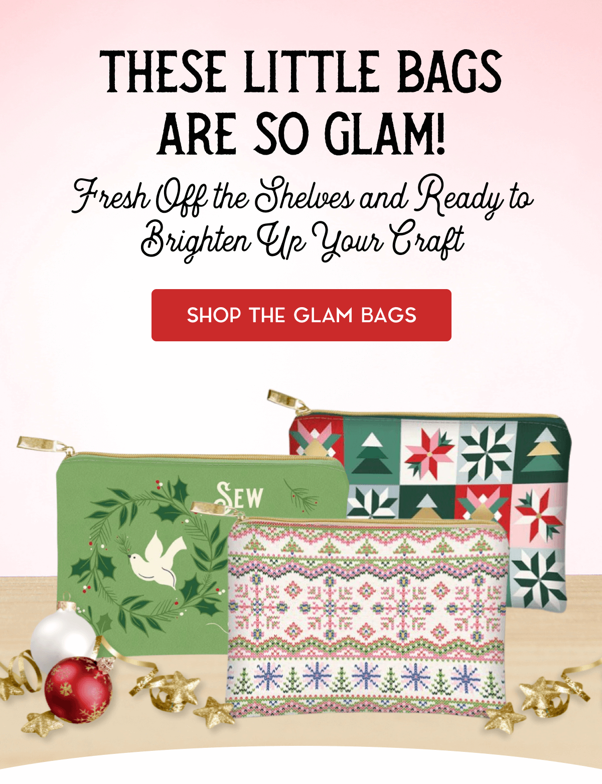 sewing glam bags