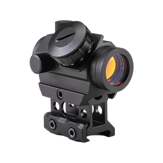 1*25mm Red Dot Sight with Riser, 4 MOA