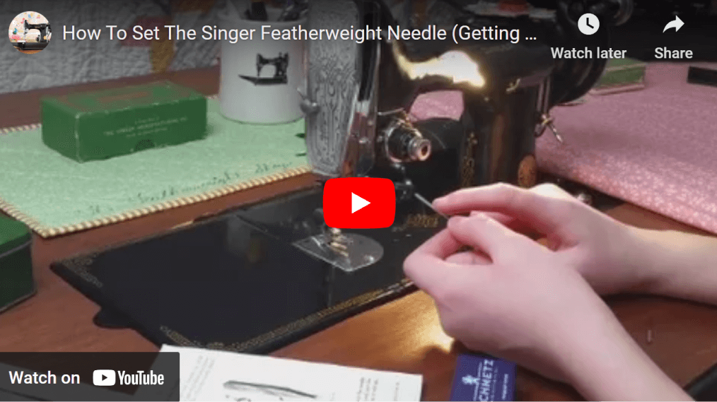 how to properly set the needle